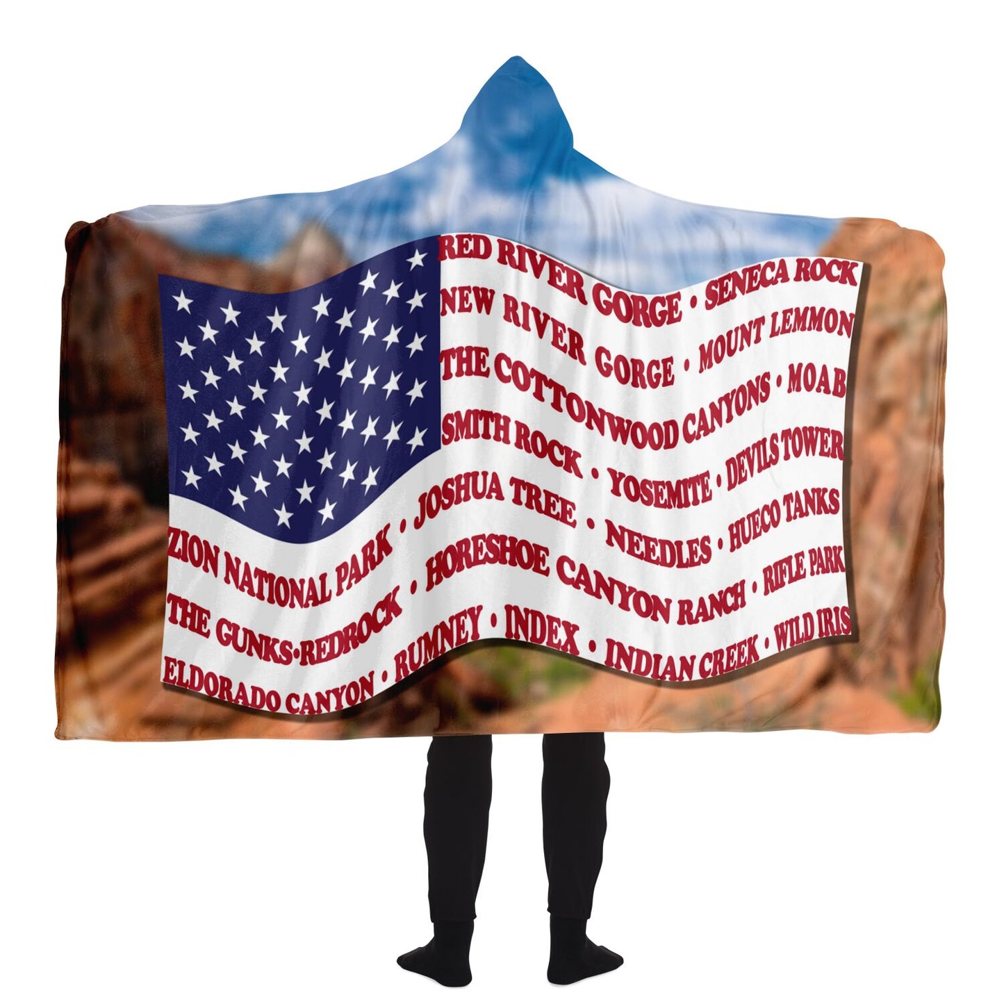 Hooded Blanket - Crag Flag (Scenic Backgrounds)