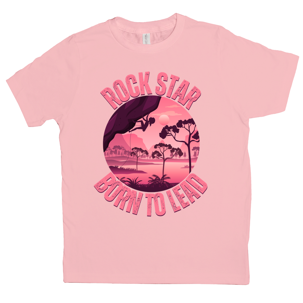 T-Shirts (Youth): Pink Rock Star, Born to Lead (Next Level 3310)