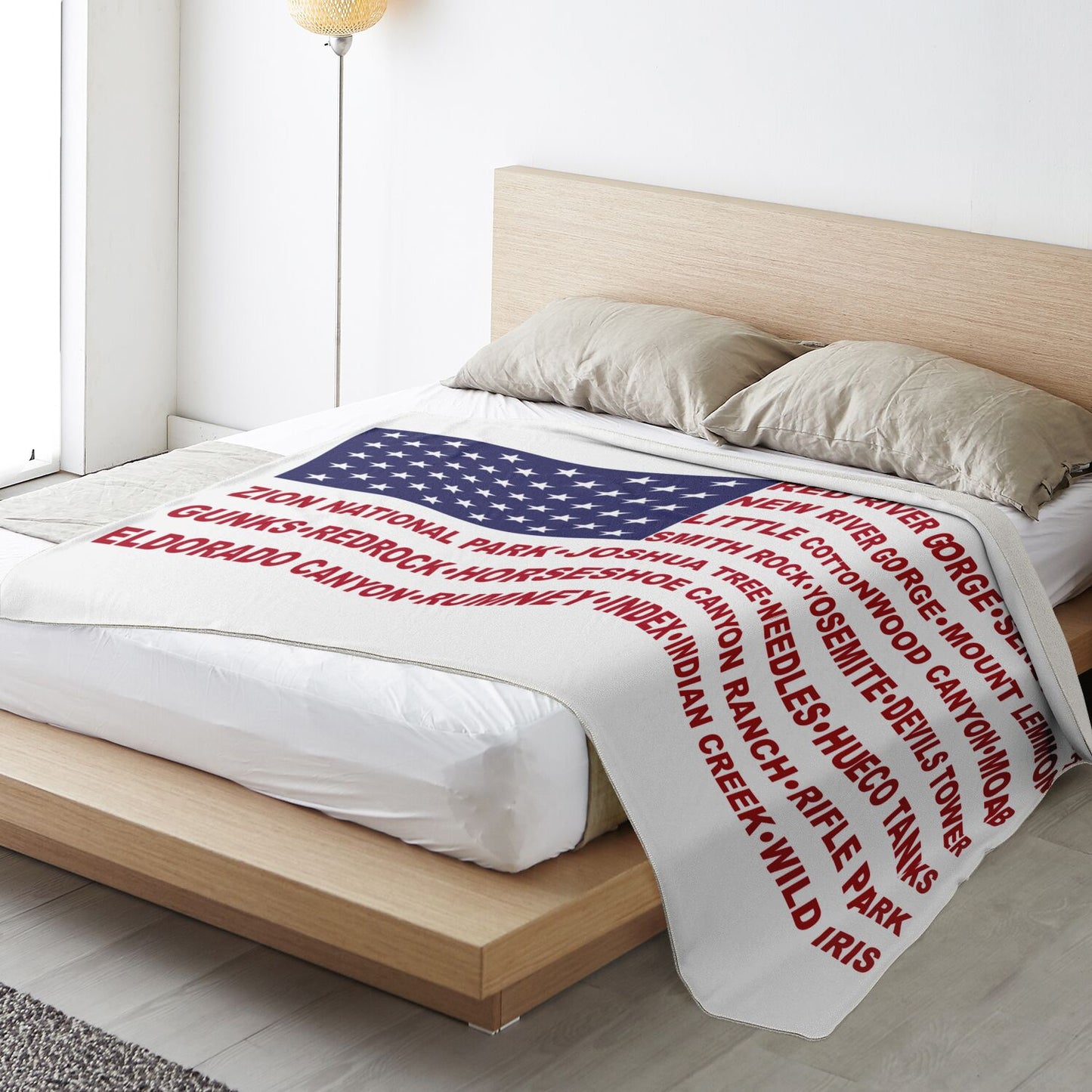 Premium Microfleece Blanket (Crag Flag)