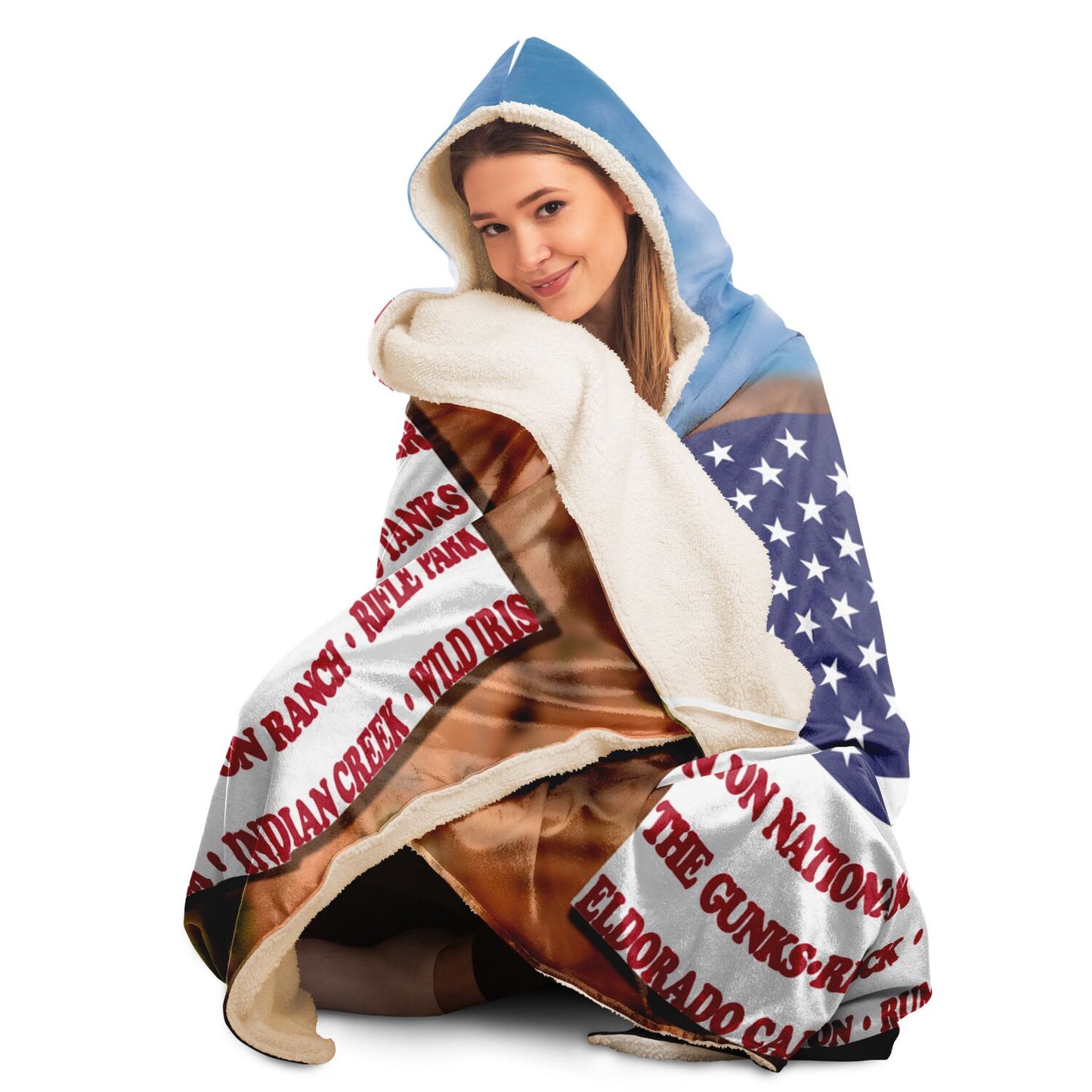 Hooded Blanket - Crag Flag (Scenic Backgrounds)