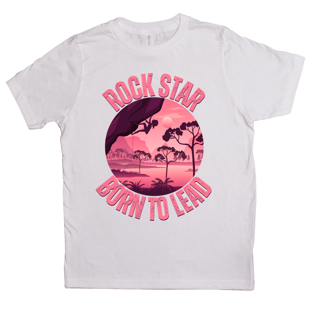 T-Shirts (Youth): Pink Rock Star, Born to Lead (Next Level 3310)
