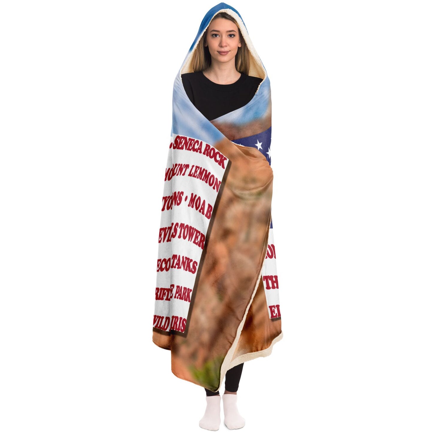 Hooded Blanket - Crag Flag (Scenic Backgrounds)