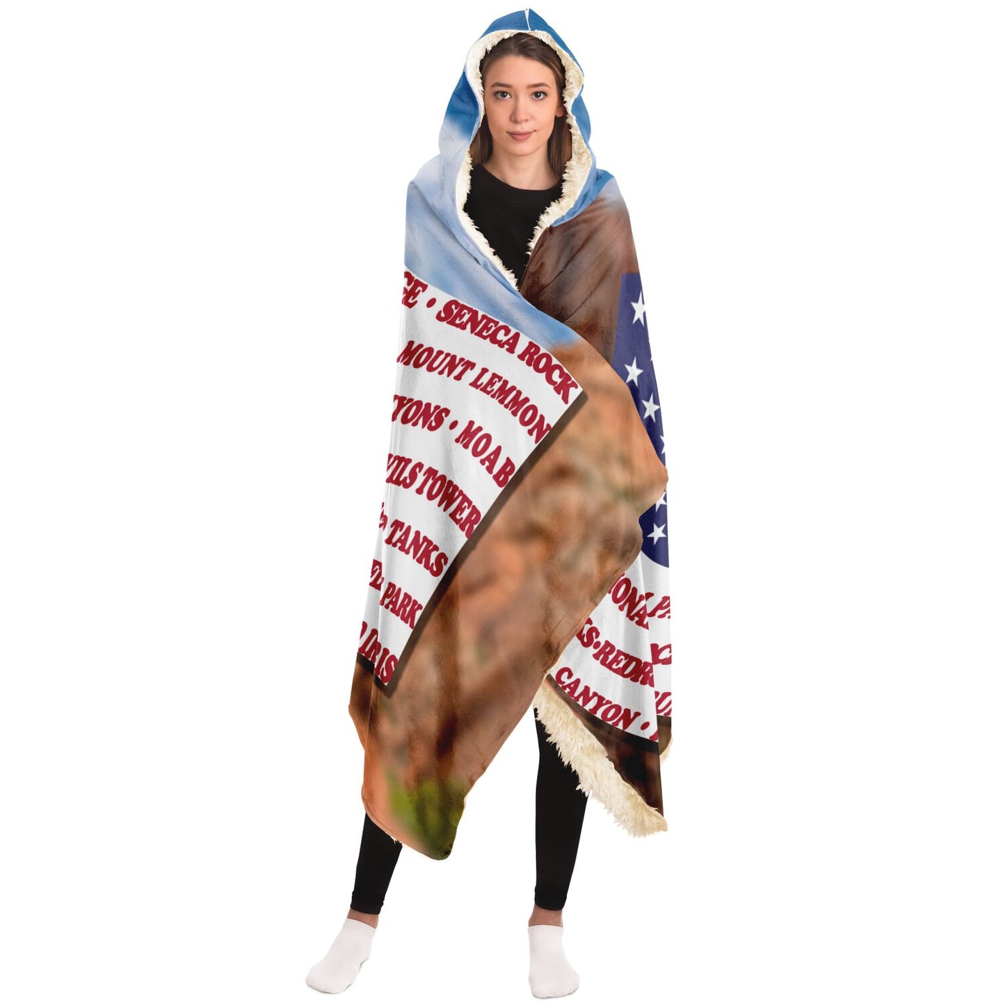 Hooded Blanket - Crag Flag (Scenic Backgrounds)