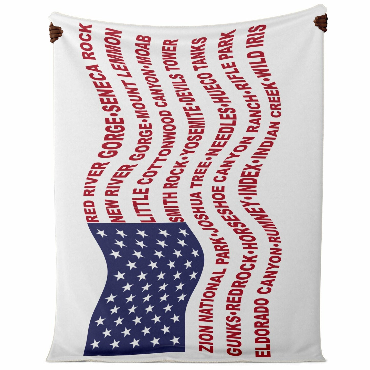 Premium Microfleece Blanket (Crag Flag)