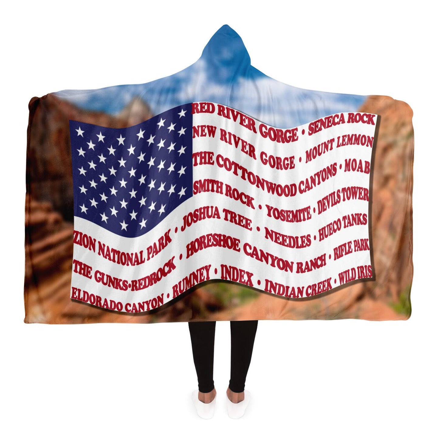 Hooded Blanket - Crag Flag (Scenic Backgrounds)