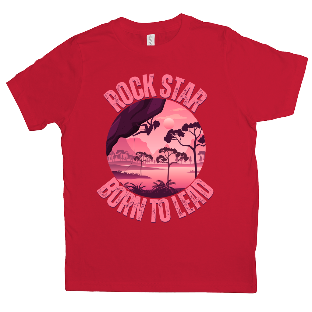 T-Shirts (Youth): Pink Rock Star, Born to Lead (Next Level 3310)