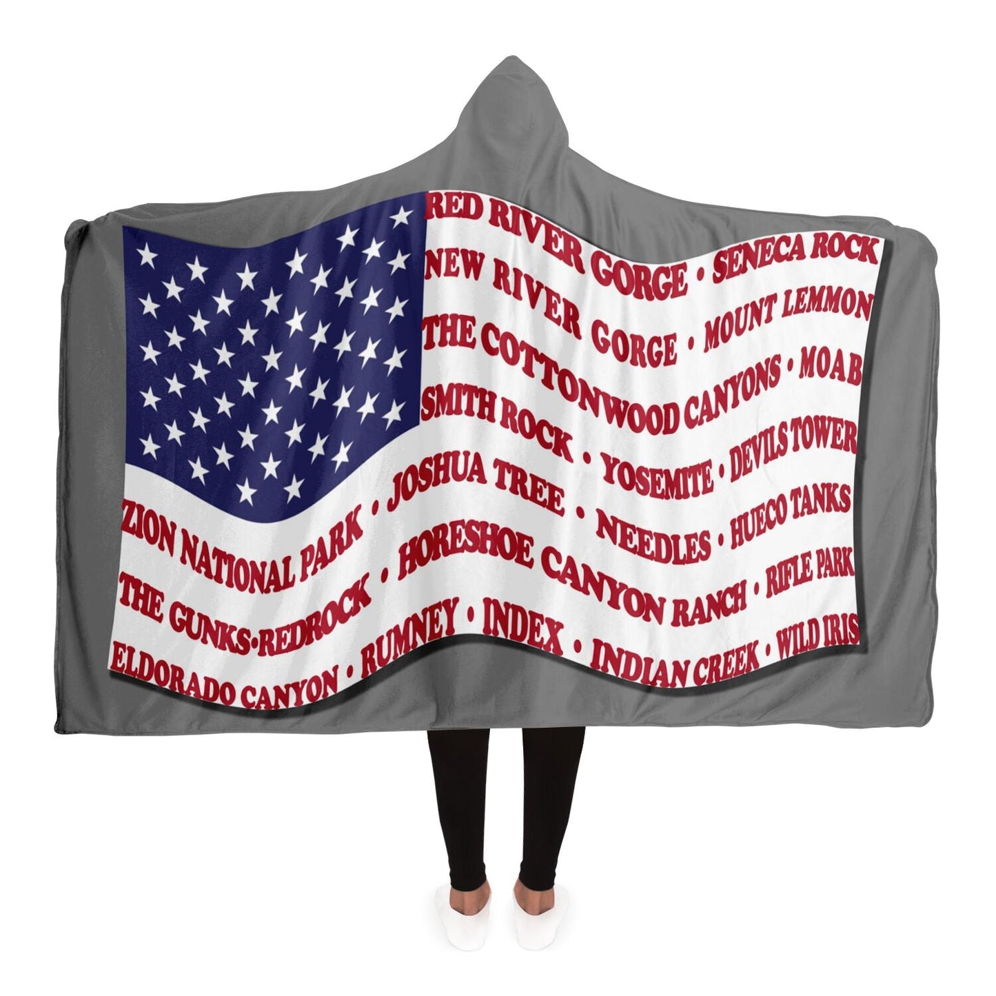 Hooded Blanket - Crag Flag (Colored Backgrounds)