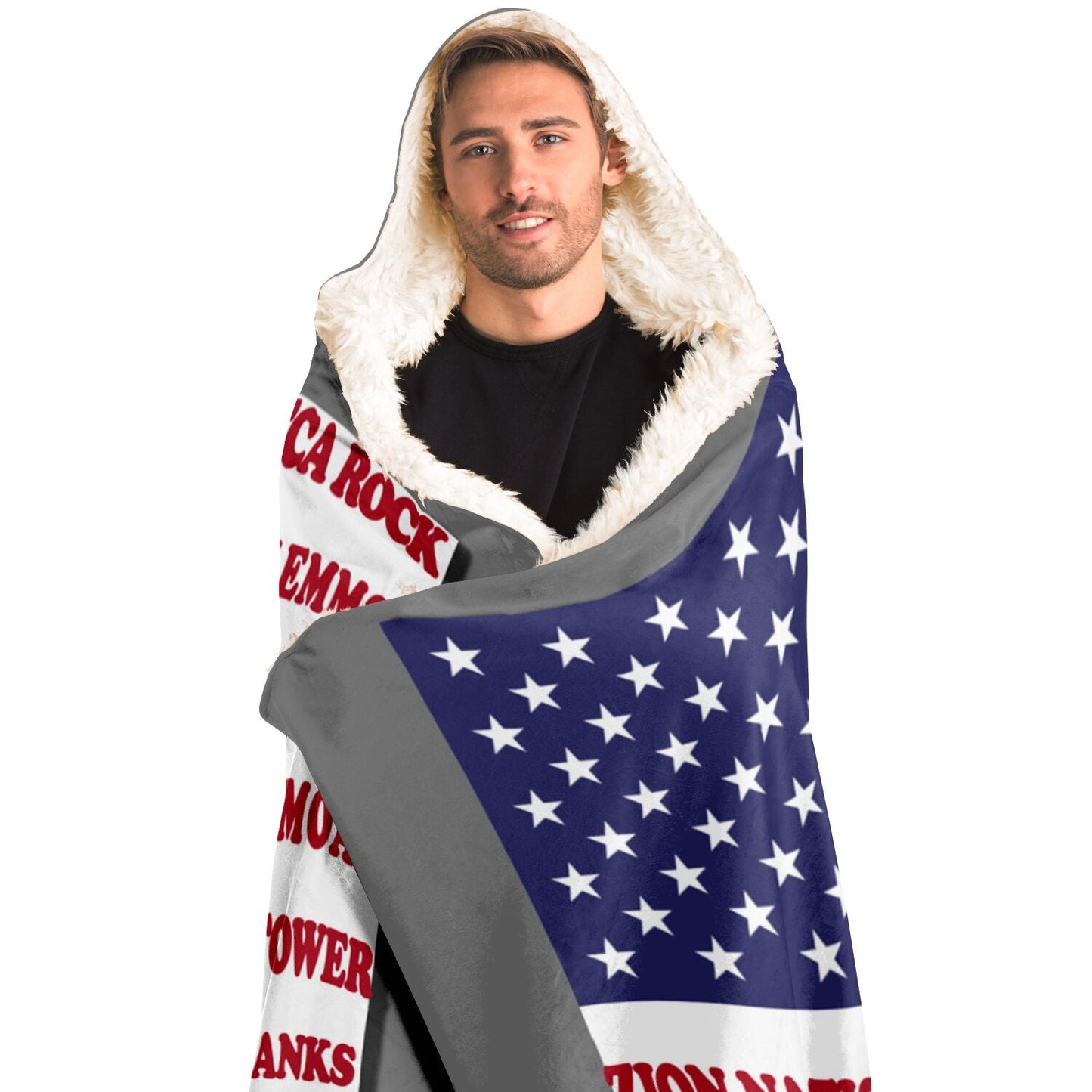 Hooded Blanket - Crag Flag (Colored Backgrounds)