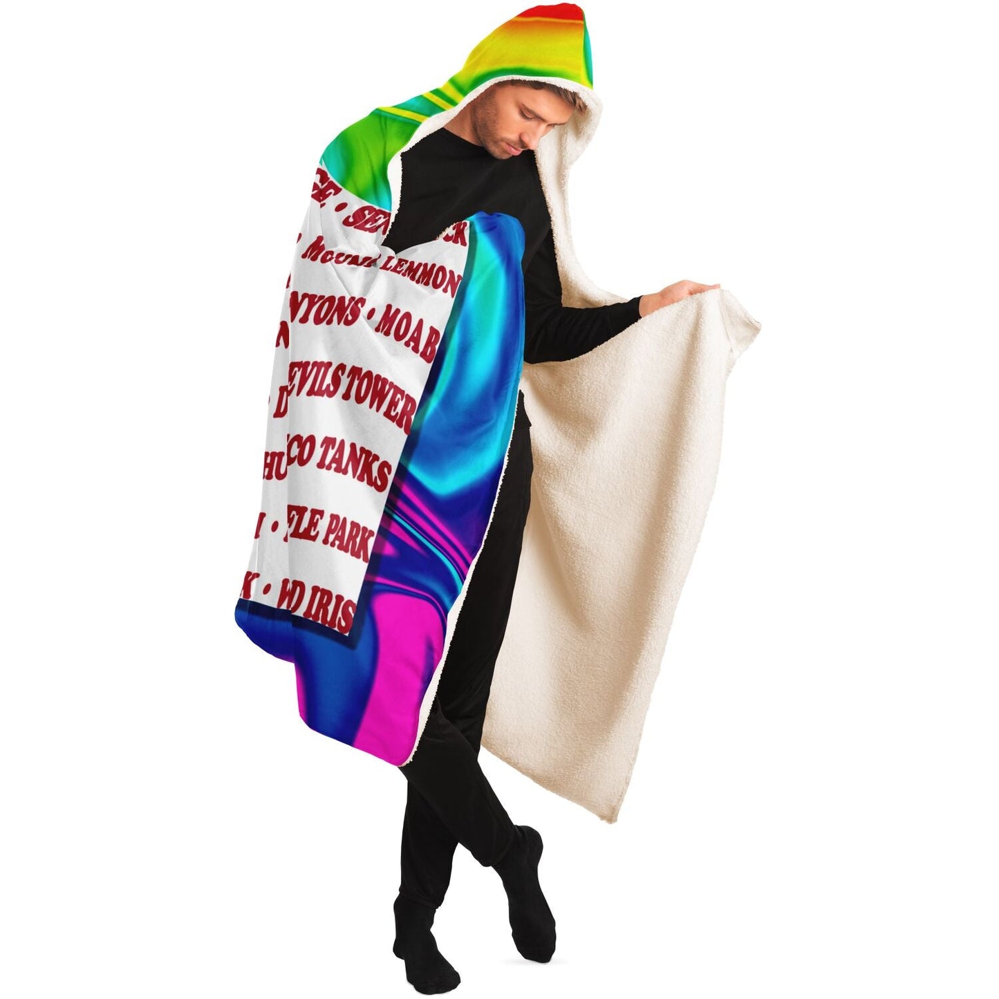 Hooded Blanket - Crag Flag (Colored Backgrounds)