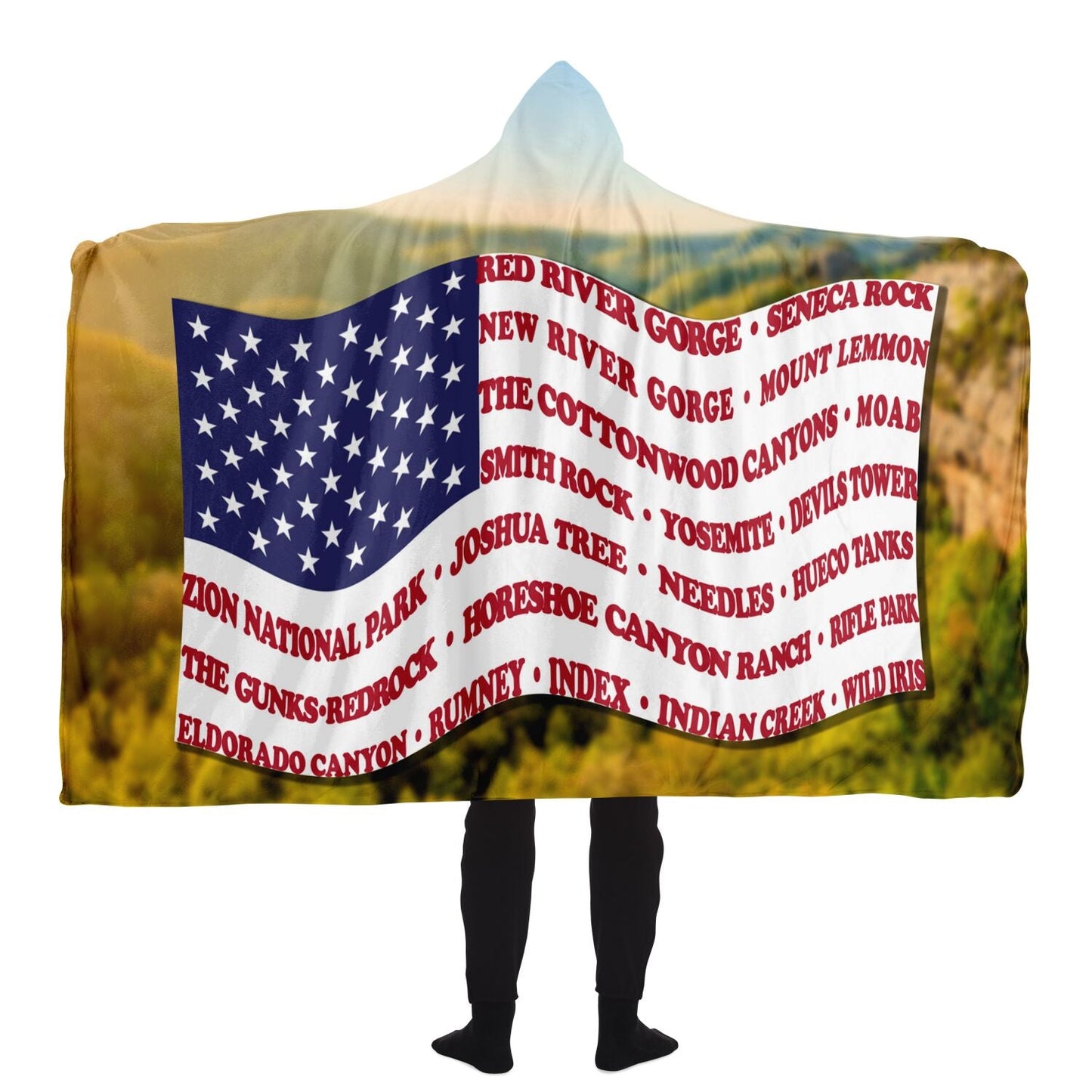 Hooded Blanket - Crag Flag (Scenic Backgrounds)