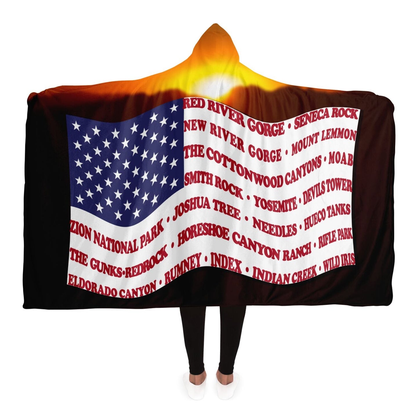 Hooded Blanket - Crag Flag (Scenic Backgrounds)