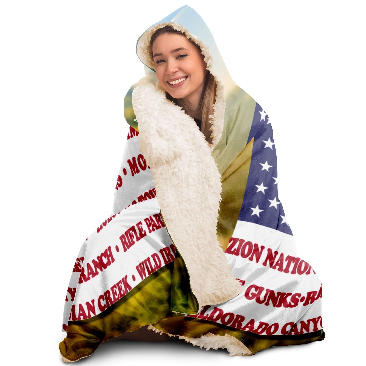 Hooded Blanket - Crag Flag (Scenic Backgrounds)