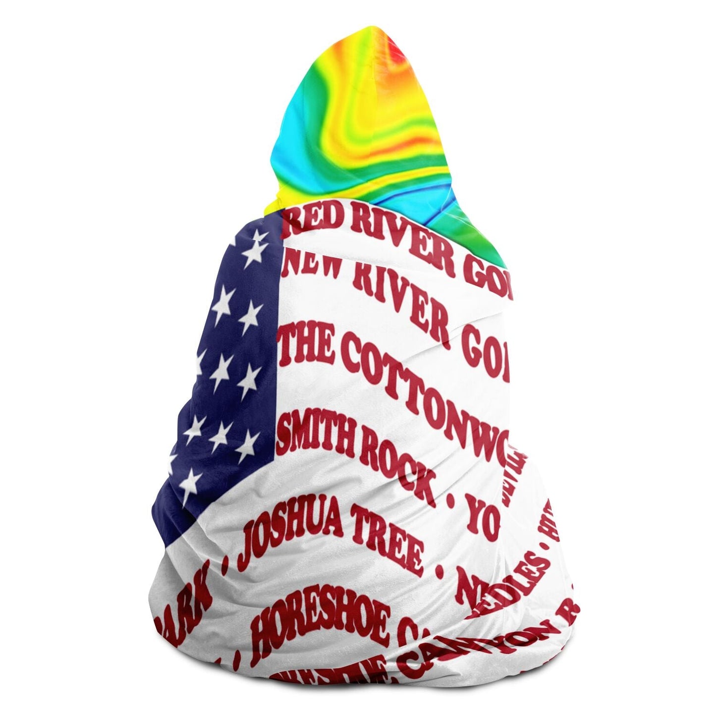 Hooded Blanket - Crag Flag (Colored Backgrounds)