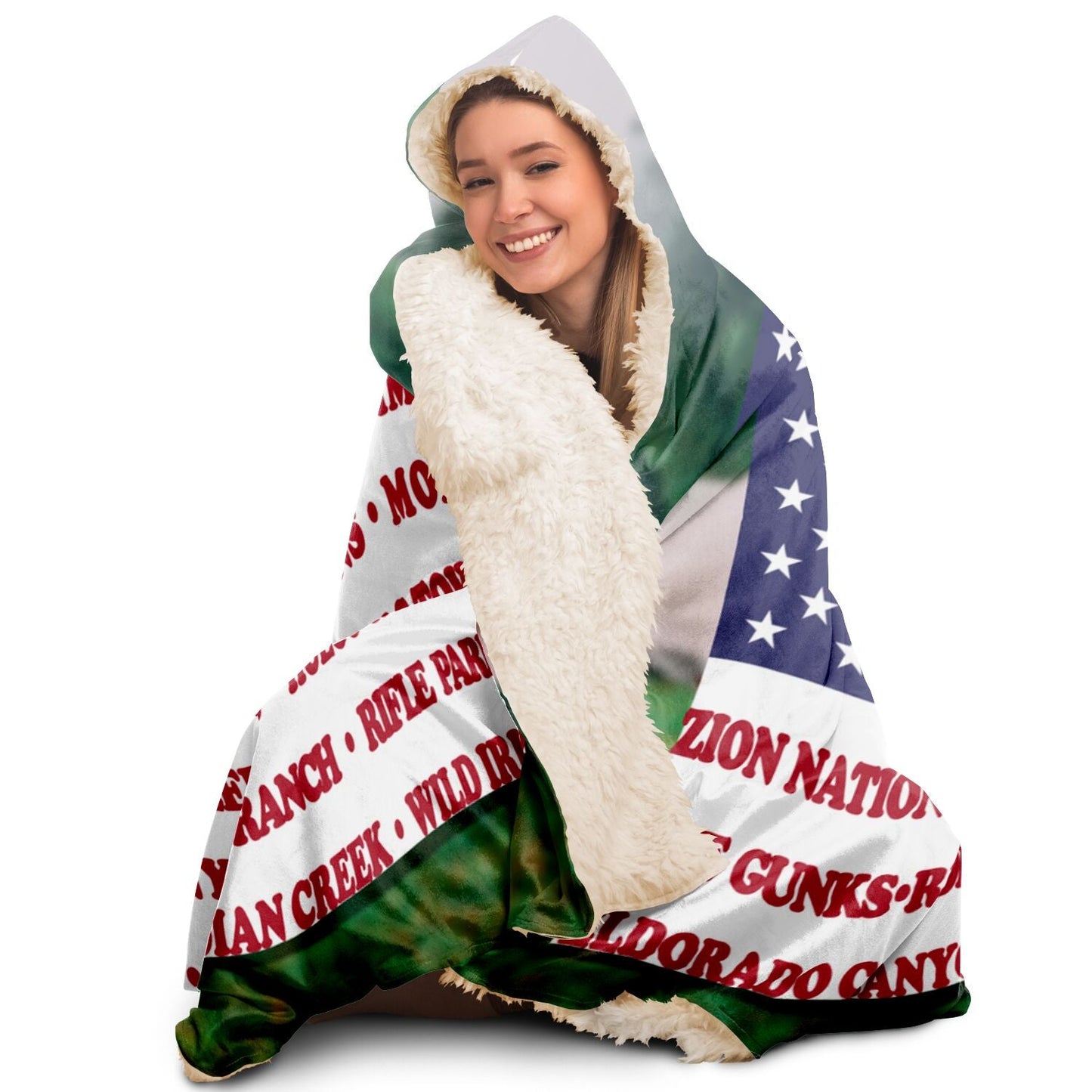 Hooded Blanket - Crag Flag (Scenic Backgrounds)