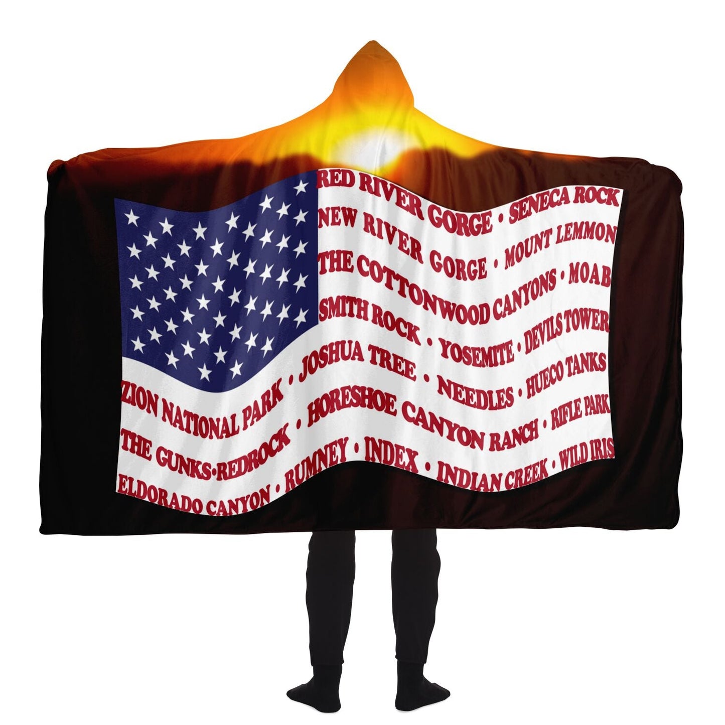 Hooded Blanket - Crag Flag (Scenic Backgrounds)