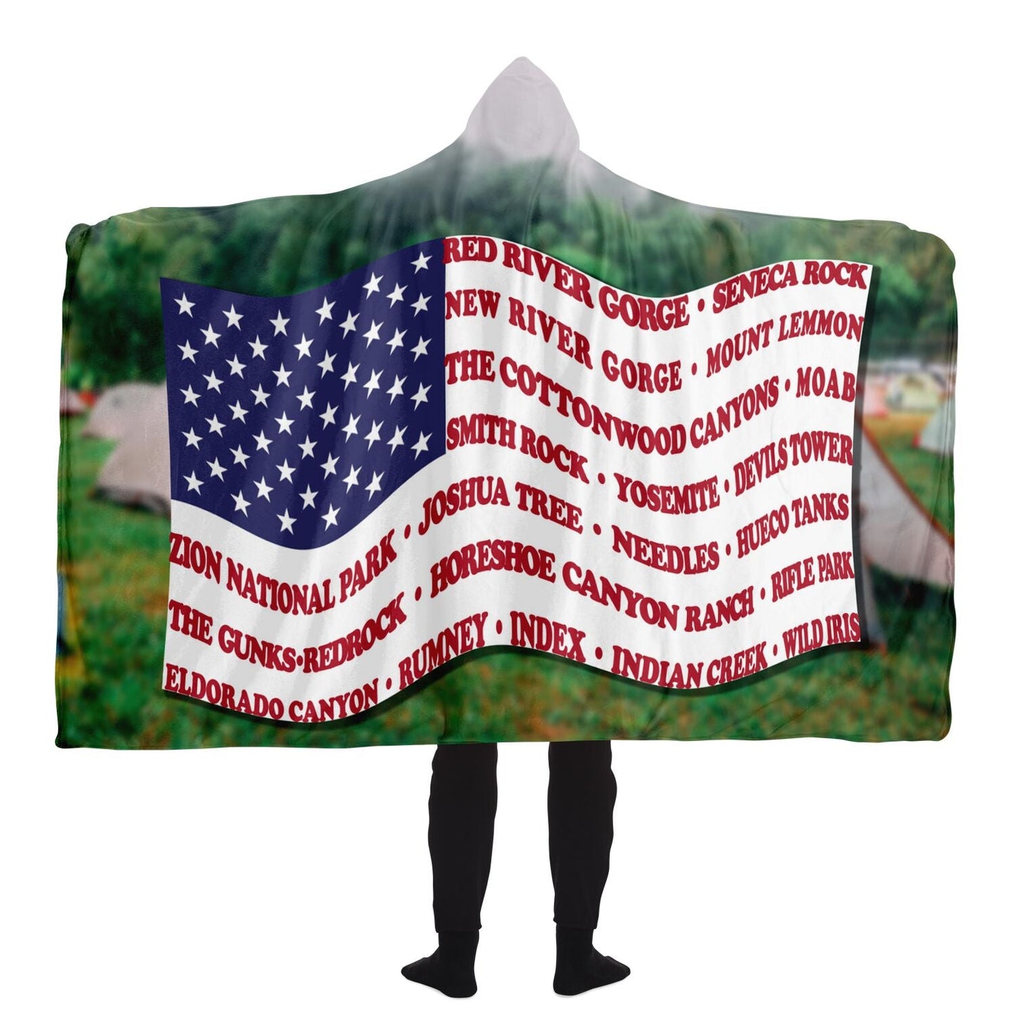 Hooded Blanket - Crag Flag (Scenic Backgrounds)