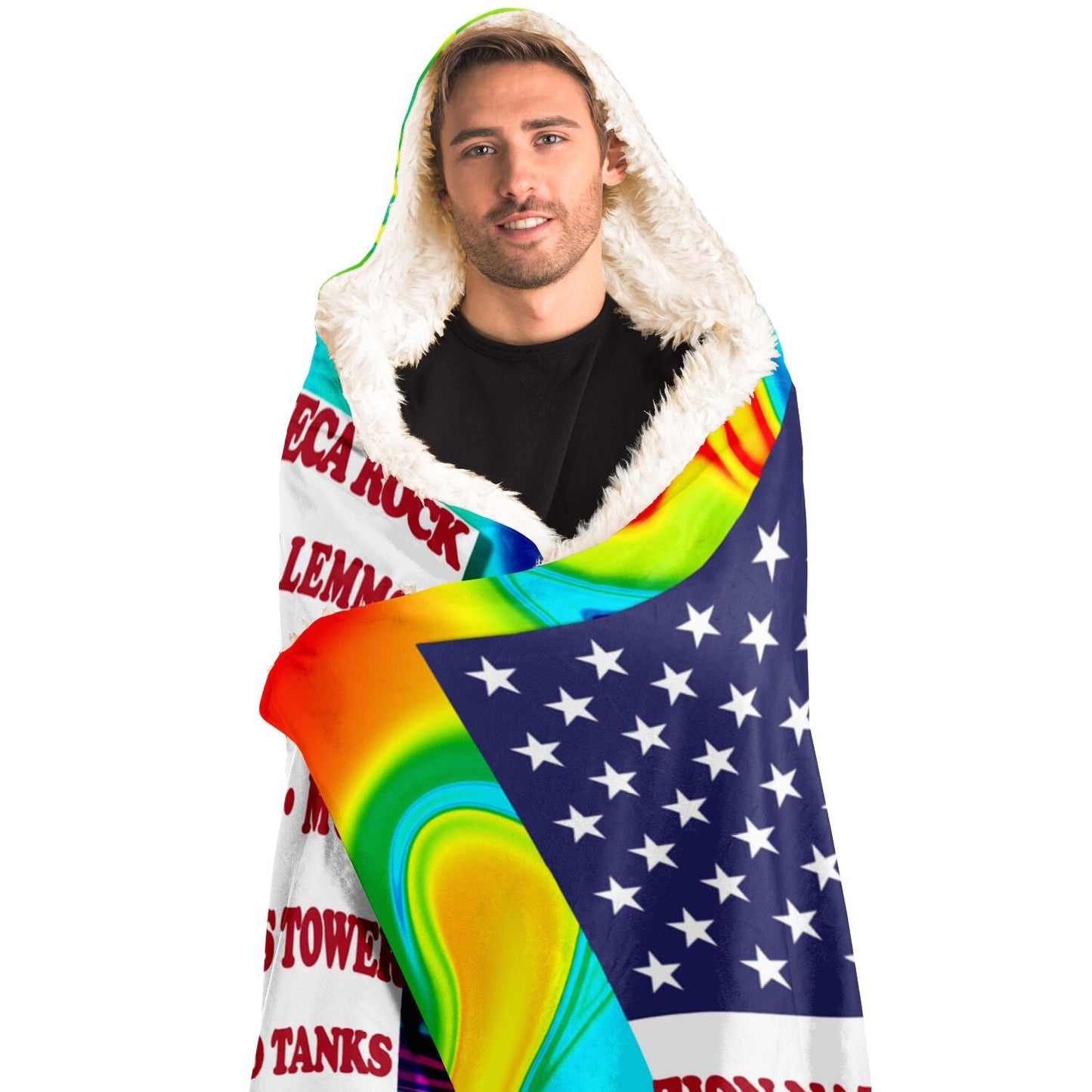 Hooded Blanket - Crag Flag (Colored Backgrounds)