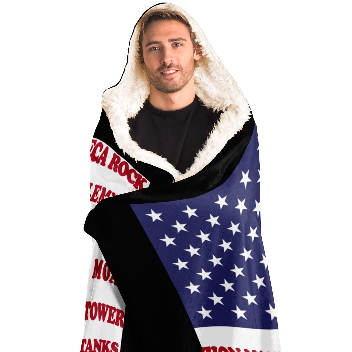 Hooded Blanket - Crag Flag (Colored Backgrounds)