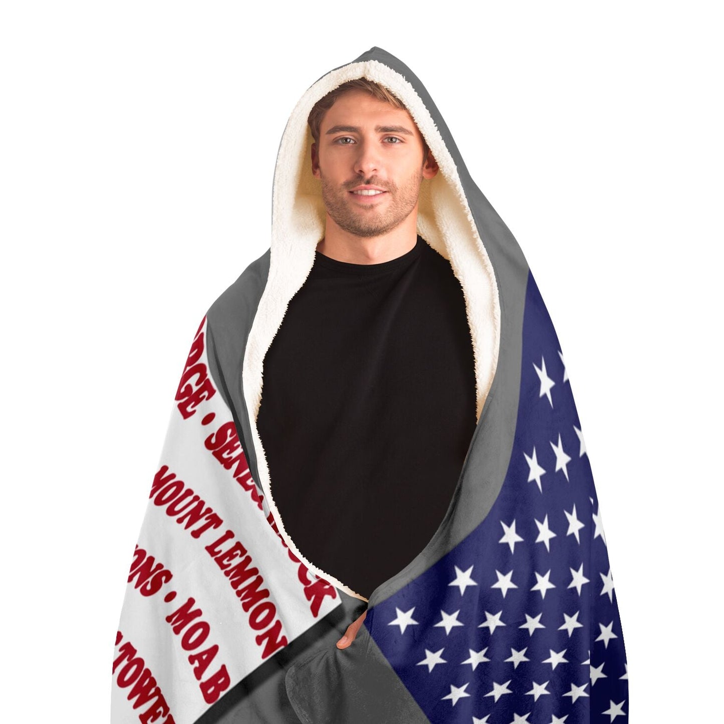 Hooded Blanket - Crag Flag (Colored Backgrounds)