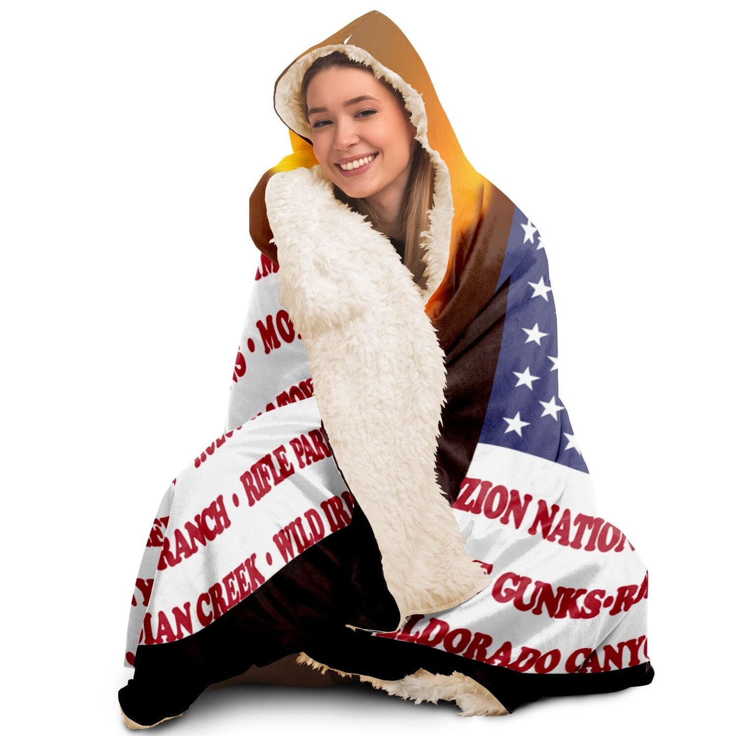 Hooded Blanket - Crag Flag (Scenic Backgrounds)