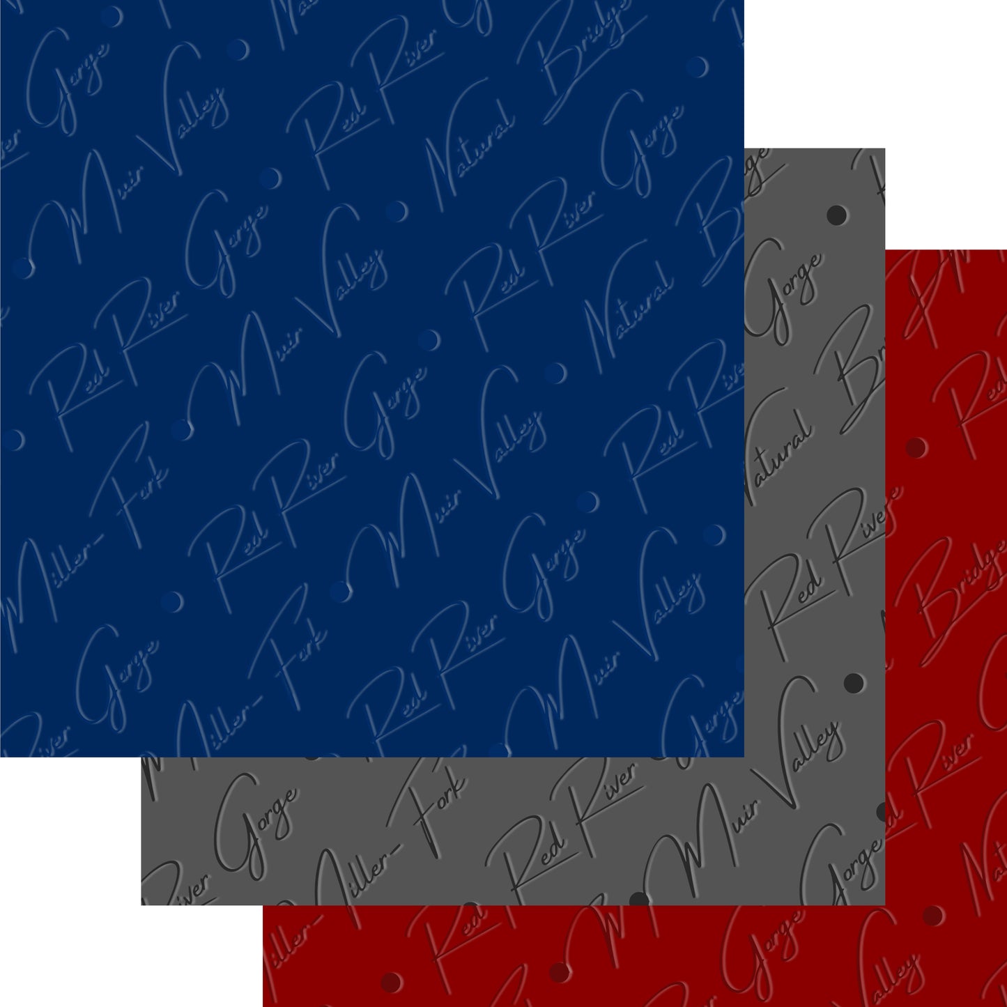 Subtle-Tees Script Diagonal (Red River Gorge)