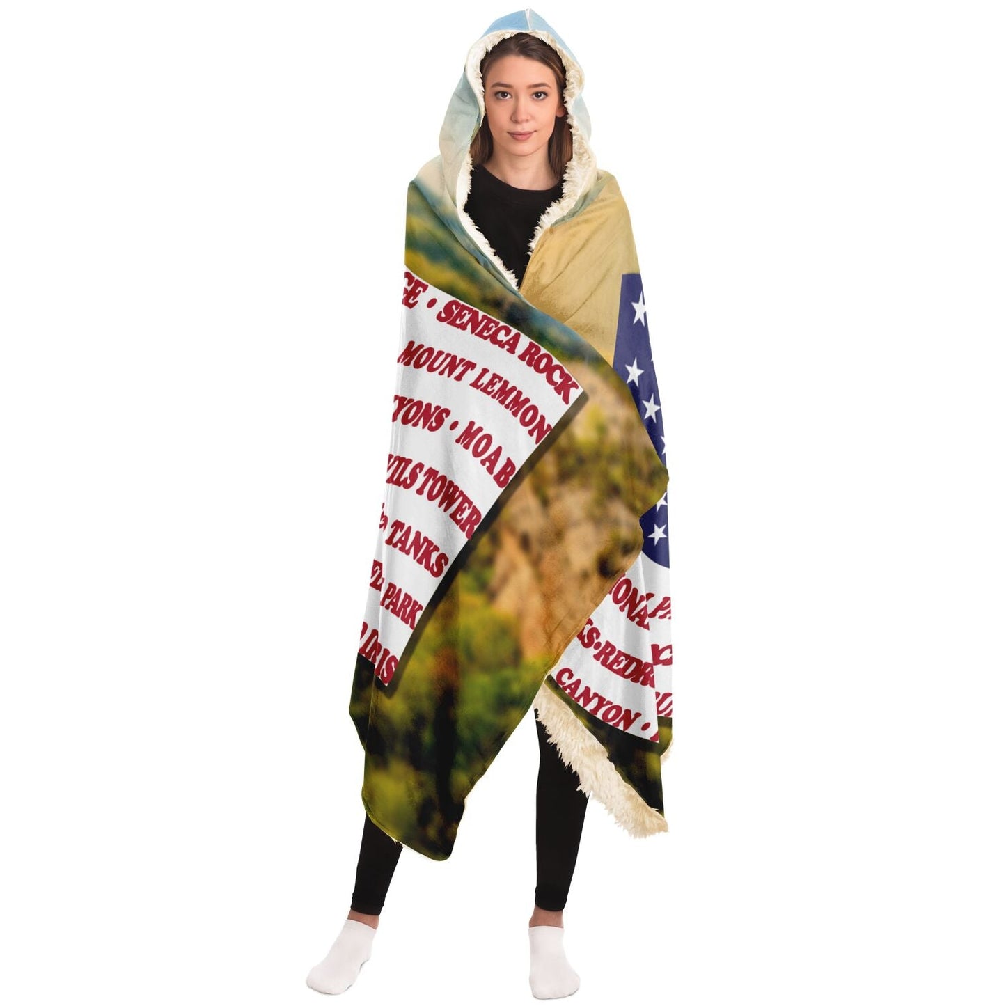 Hooded Blanket - Crag Flag (Scenic Backgrounds)