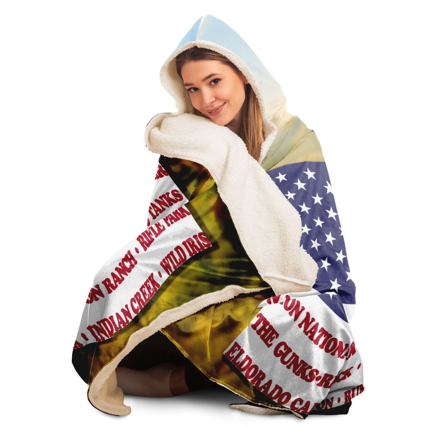 Hooded Blanket - Crag Flag (Scenic Backgrounds)