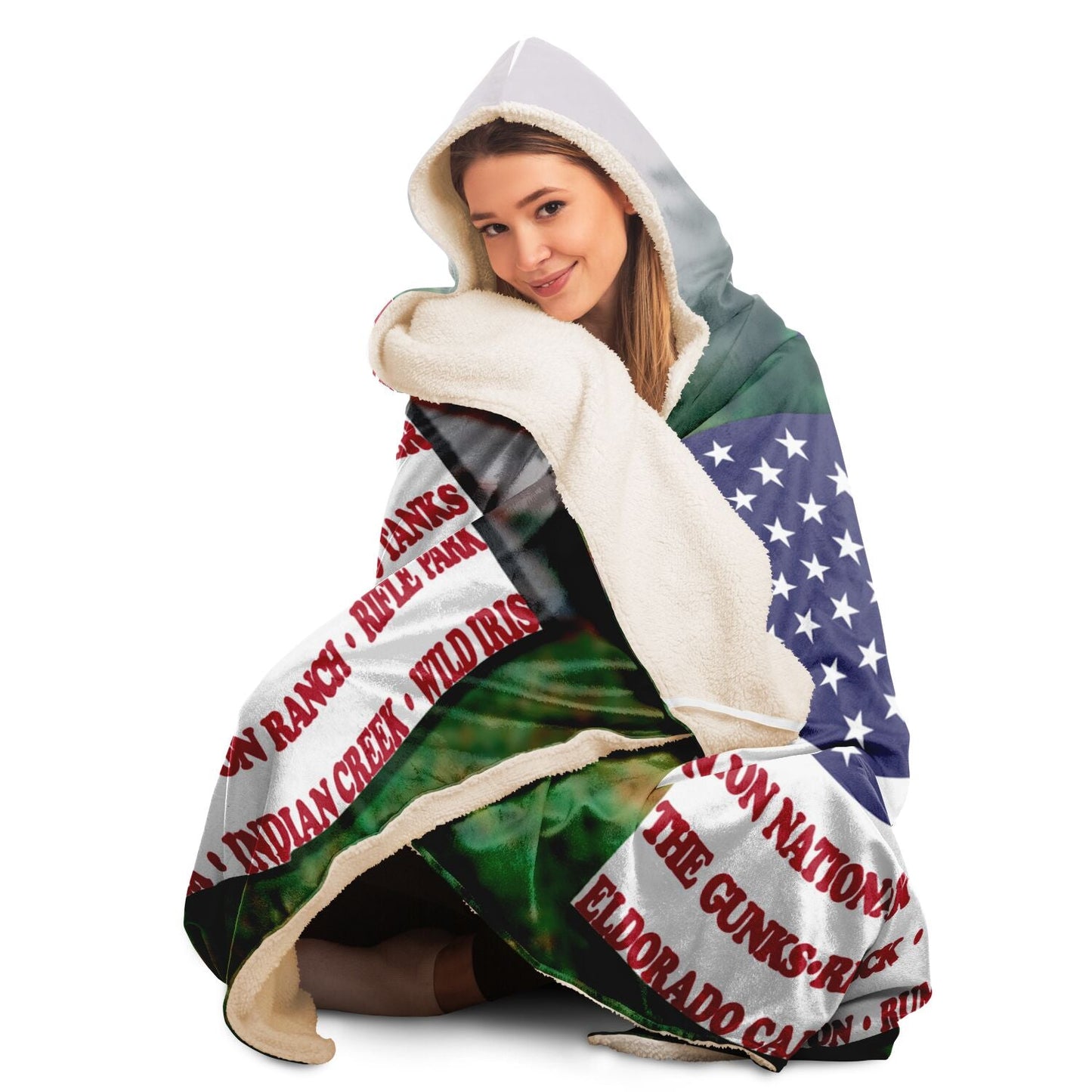 Hooded Blanket - Crag Flag (Scenic Backgrounds)