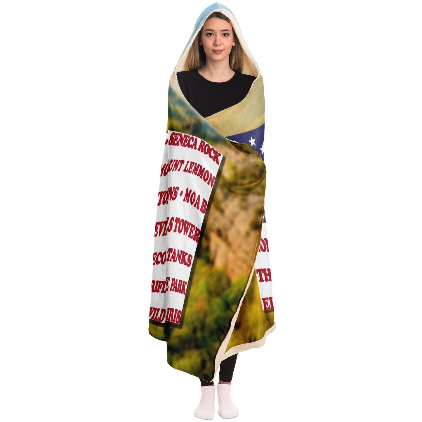 Hooded Blanket - Crag Flag (Scenic Backgrounds)