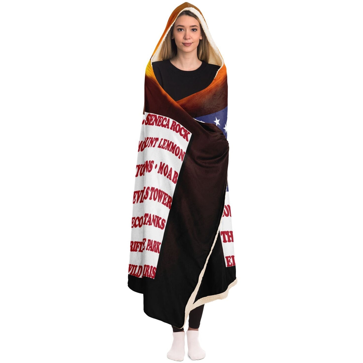 Hooded Blanket - Crag Flag (Scenic Backgrounds)
