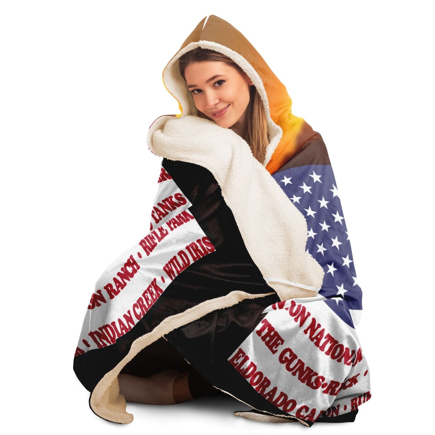 Hooded Blanket - Crag Flag (Scenic Backgrounds)