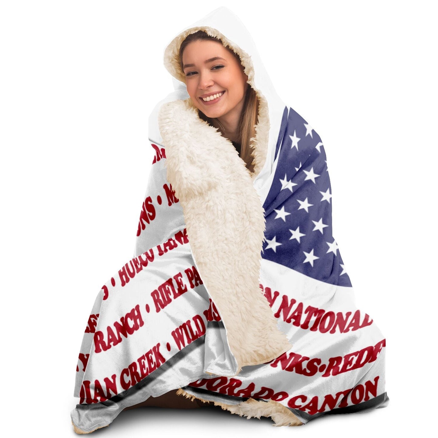 Hooded Blanket - Crag Flag (Colored Backgrounds)