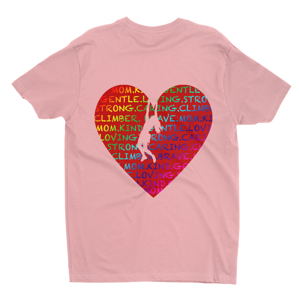 T-Shirts: Climbing Mom Heart (Next level 3600)