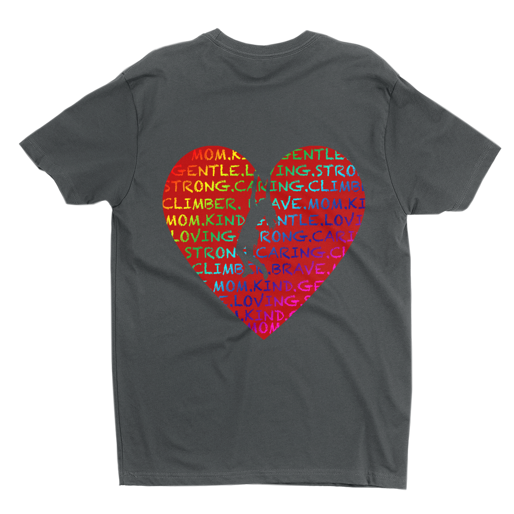 T-Shirts: Climbing Mom Heart (Next level 3600)