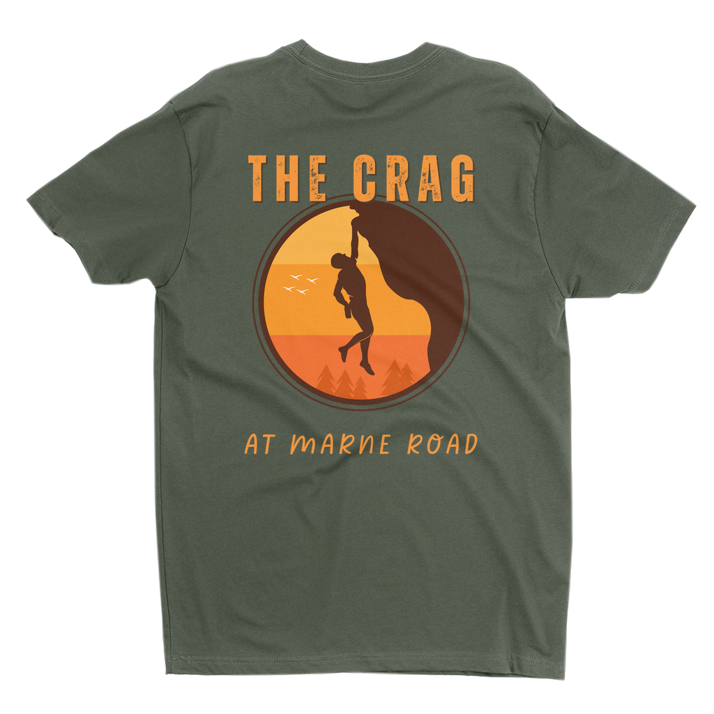 T-Shirts: The Crag at Marne Rd Silhouette (Next Level 3600)