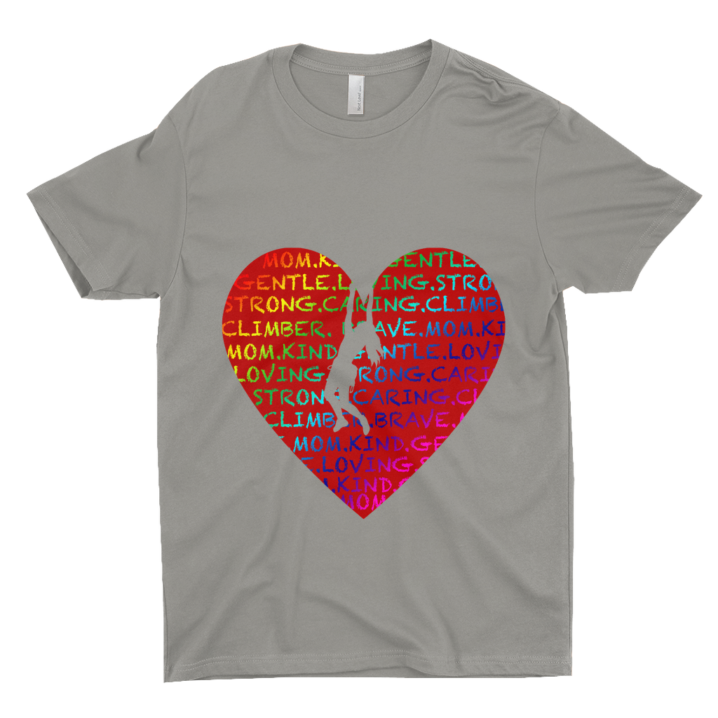 T-Shirts: Climbing Mom Heart (Next level 3600)