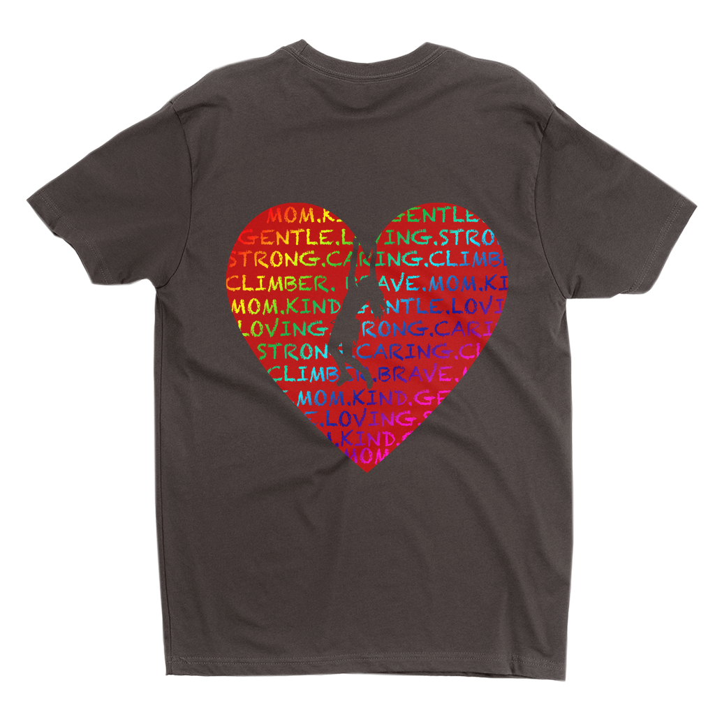 T-Shirts: Climbing Mom Heart (Next level 3600)