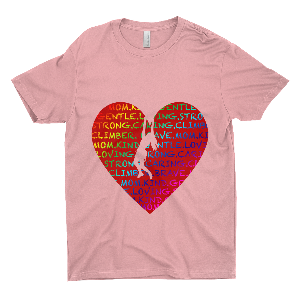 T-Shirts: Climbing Mom Heart (Next level 3600)