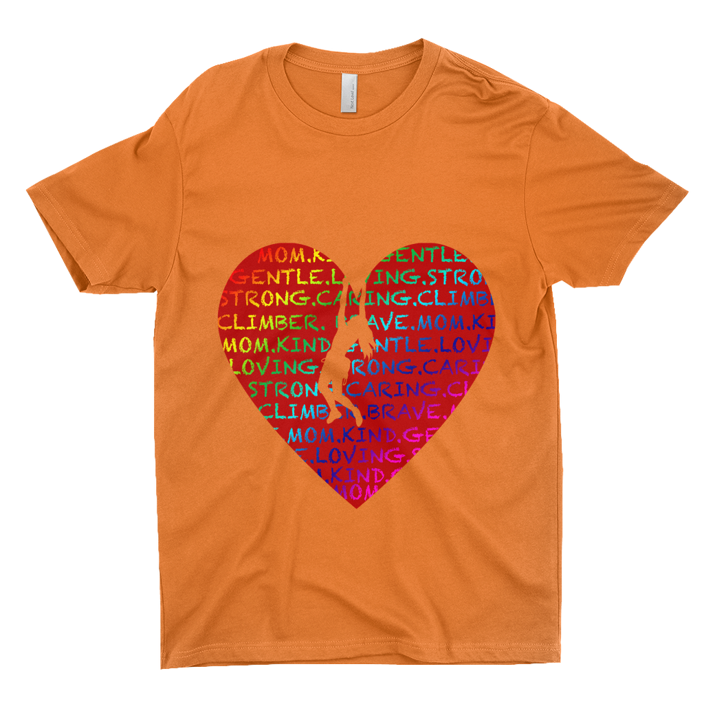 T-Shirts: Climbing Mom Heart (Next level 3600)