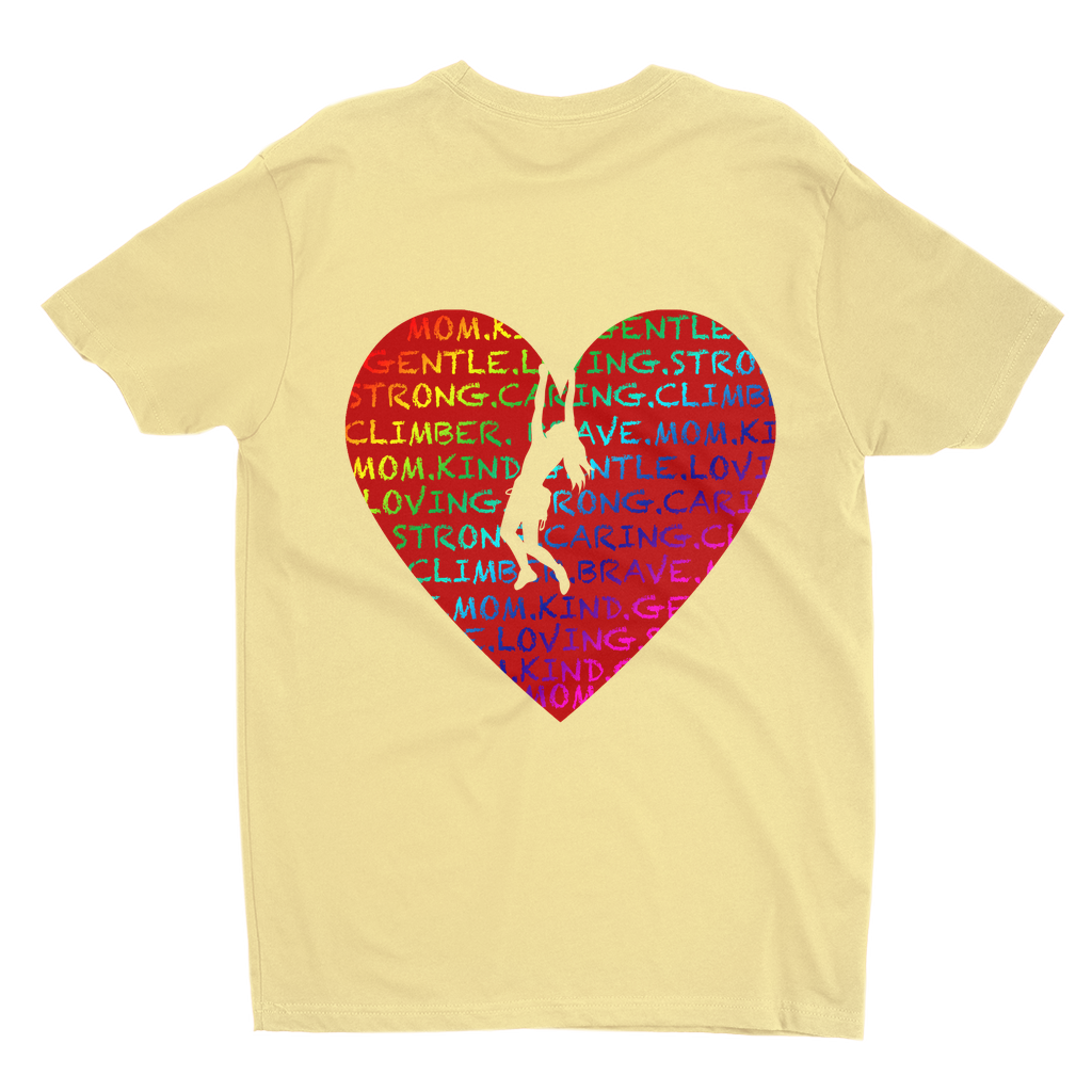 T-Shirts: Climbing Mom Heart (Next level 3600)