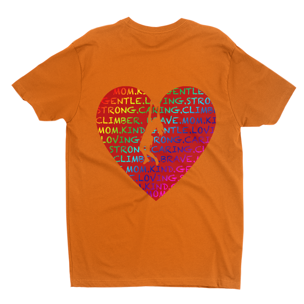 T-Shirts: Climbing Mom Heart (Next level 3600)