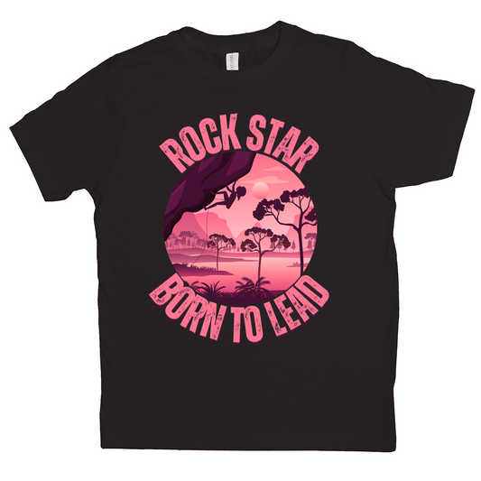 T-Shirts (Youth): Pink Rock Star, Born to Lead (Next Level 3310)