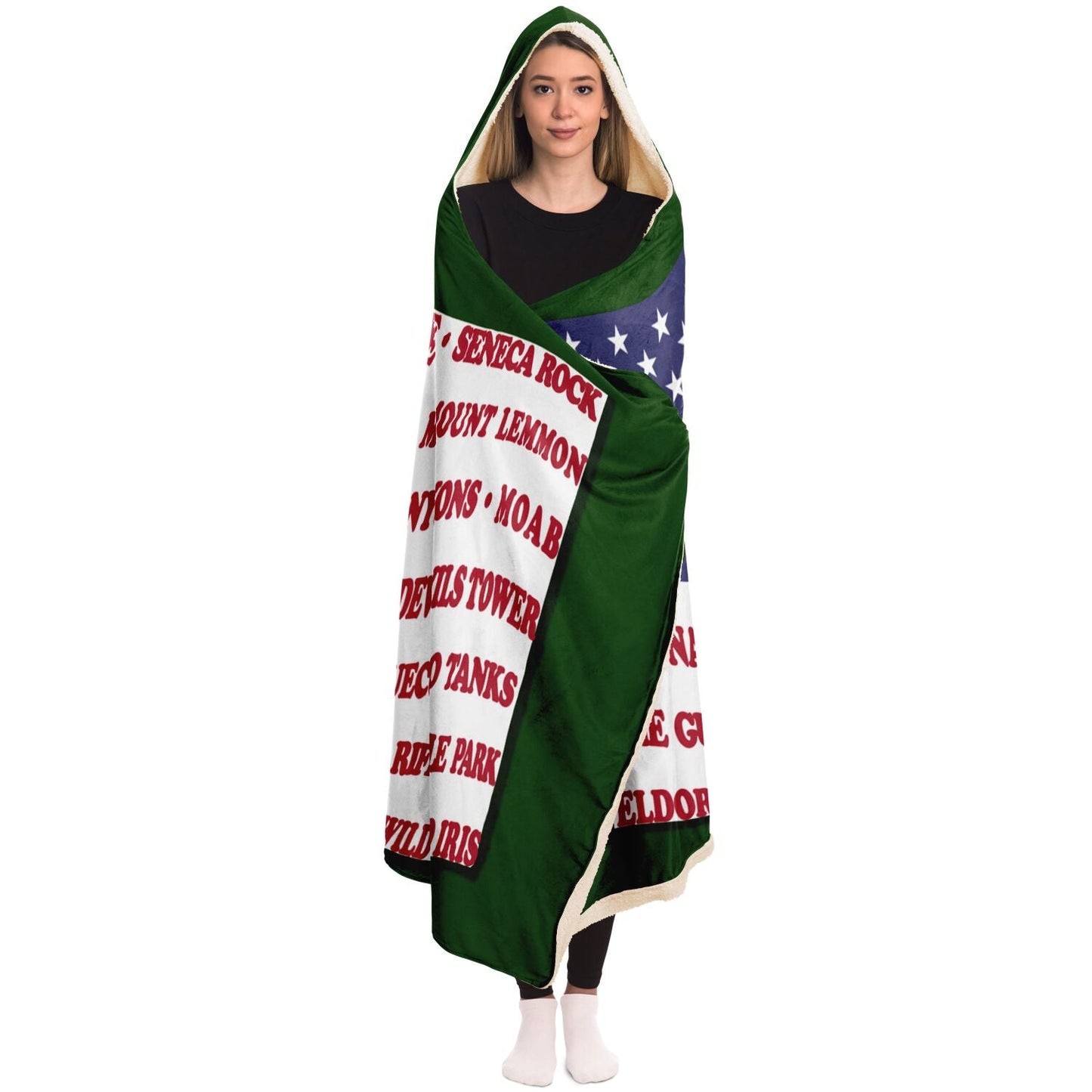 Hooded Blanket - Crag Flag (Colored Backgrounds)