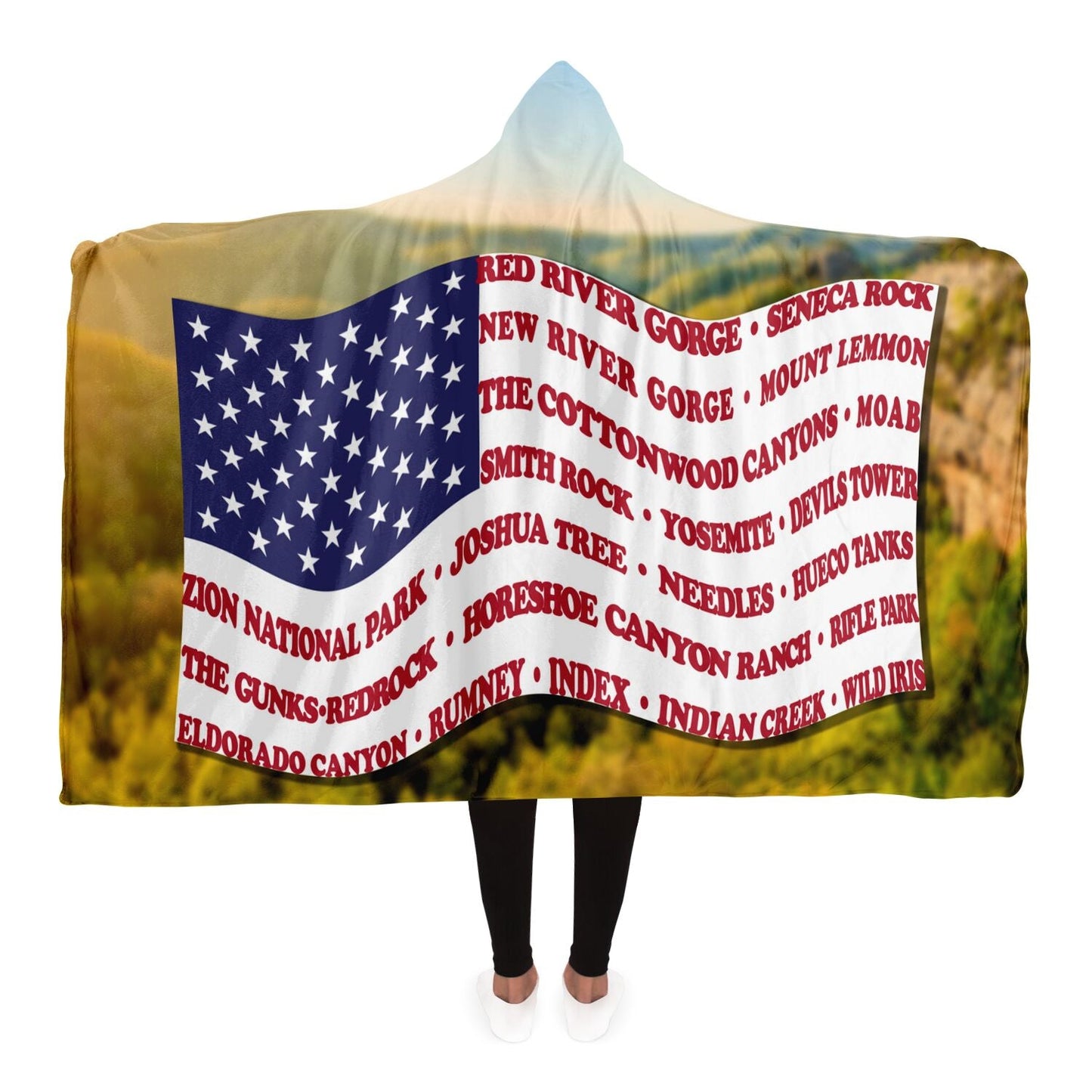 Hooded Blanket - Crag Flag (Scenic Backgrounds)