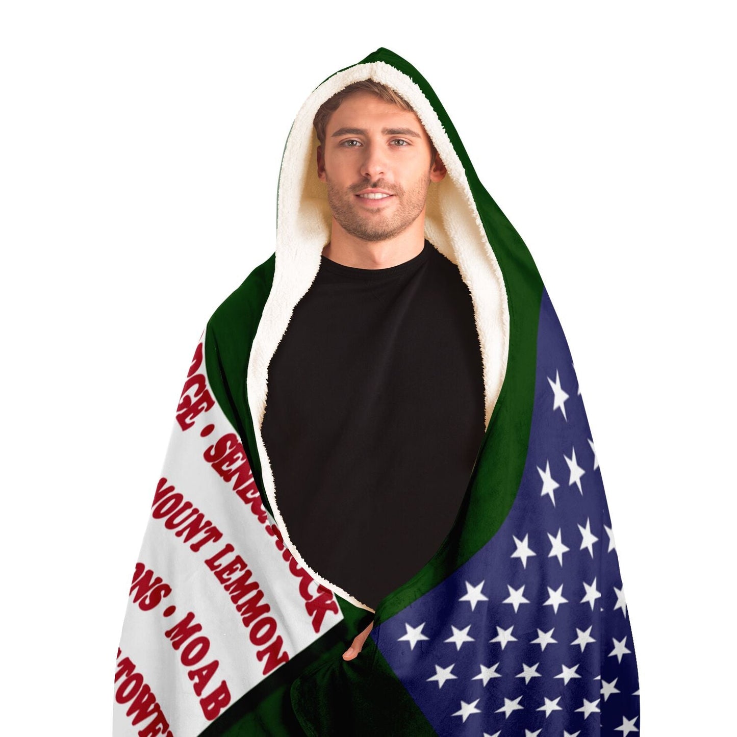 Hooded Blanket - Crag Flag (Colored Backgrounds)