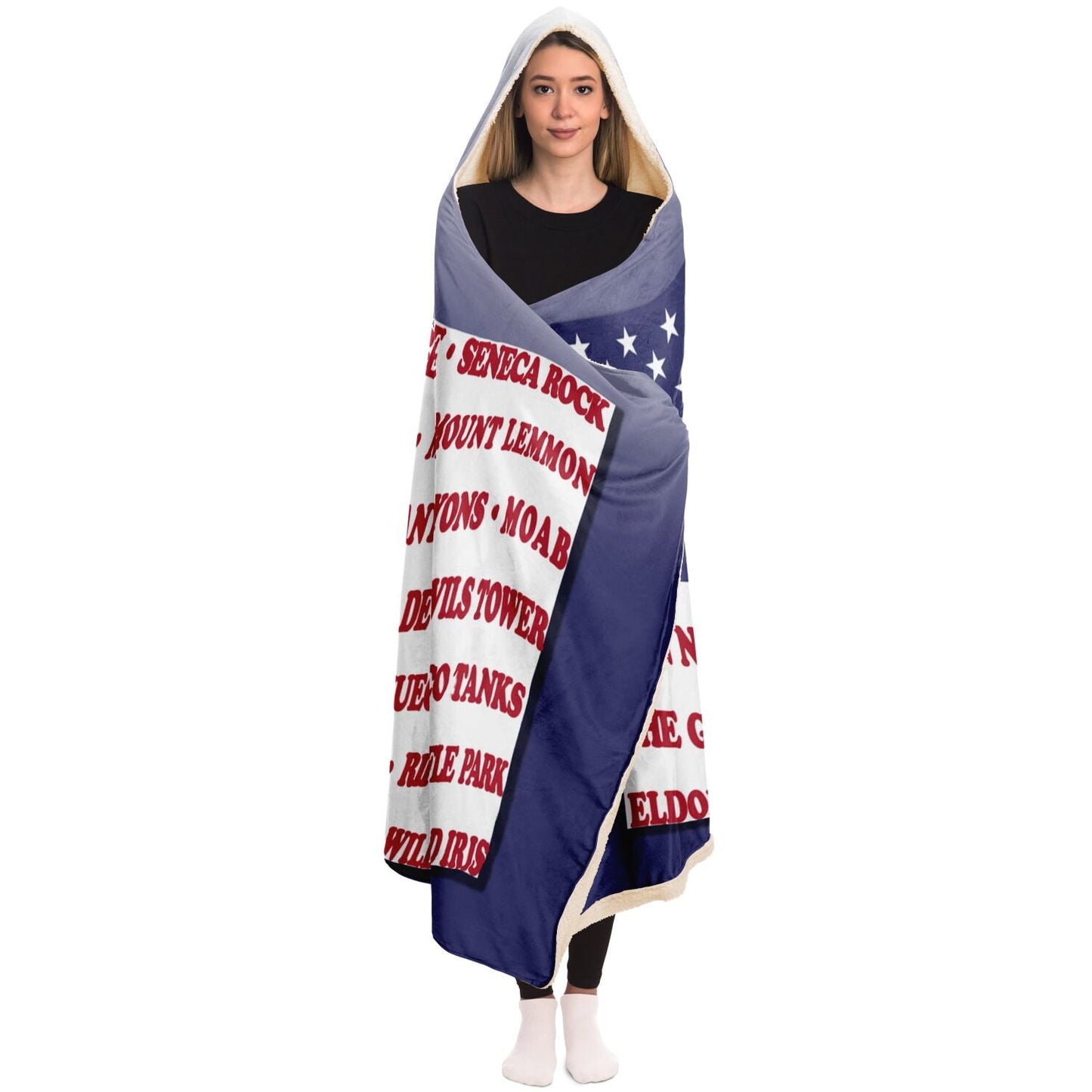 Hooded Blanket - Crag Flag (Colored Backgrounds)