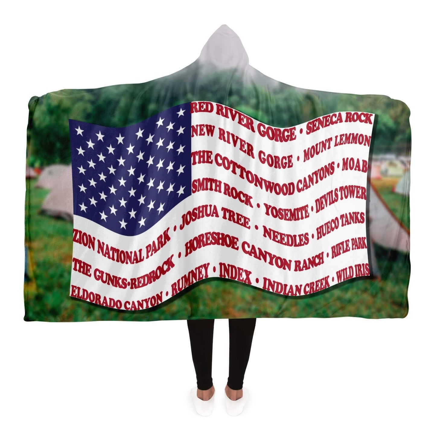 Hooded Blanket - Crag Flag (Scenic Backgrounds)