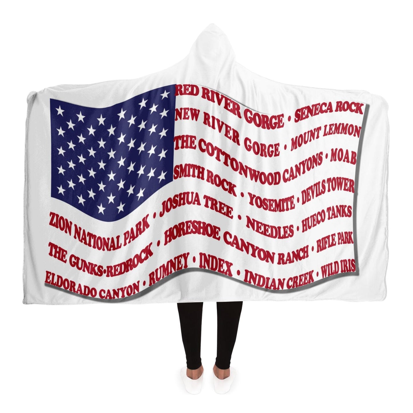 Hooded Blanket - Crag Flag (Colored Backgrounds)