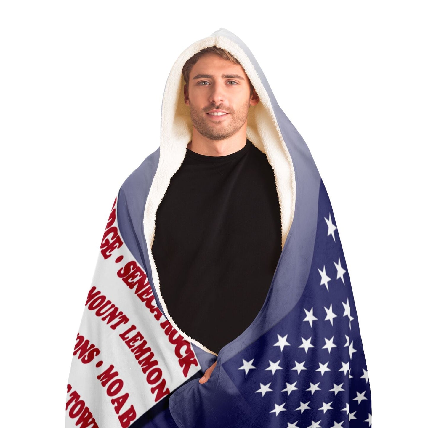 Hooded Blanket - Crag Flag (Colored Backgrounds)