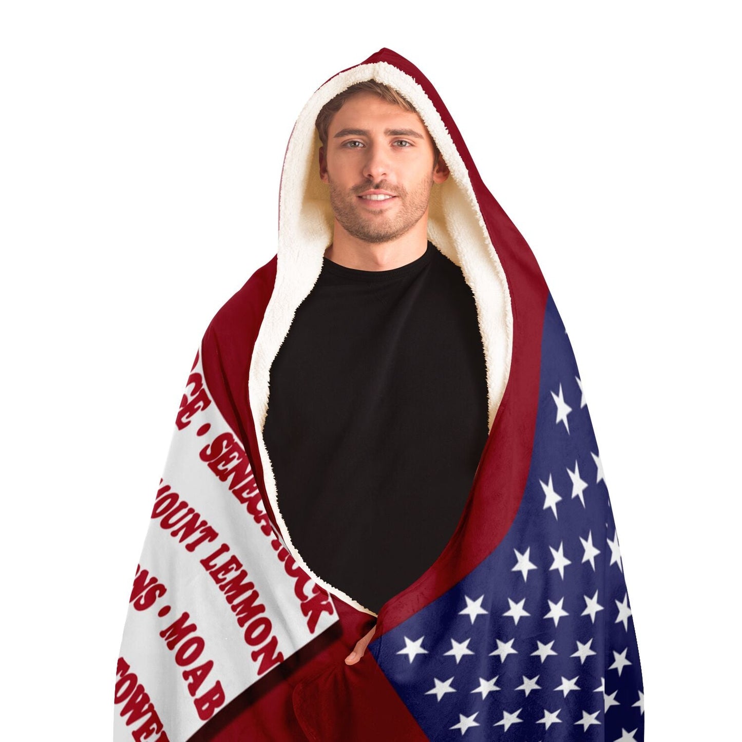 Hooded Blanket - Crag Flag (Colored Backgrounds)